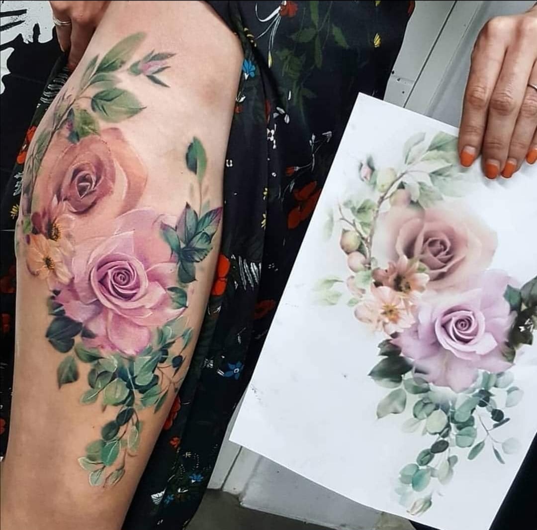 Colorful floral piece by Chanel