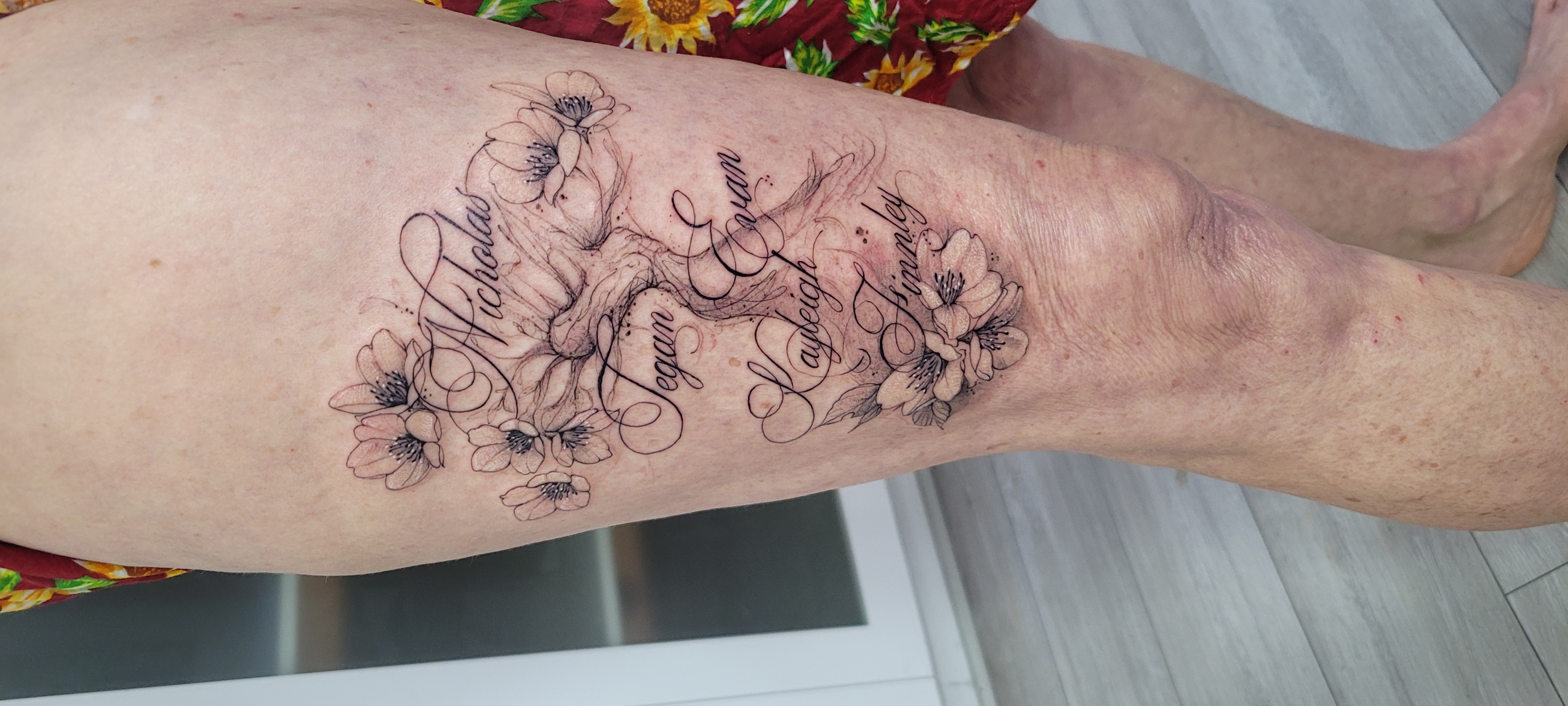 Tattoo work by Chanel Swanepoel