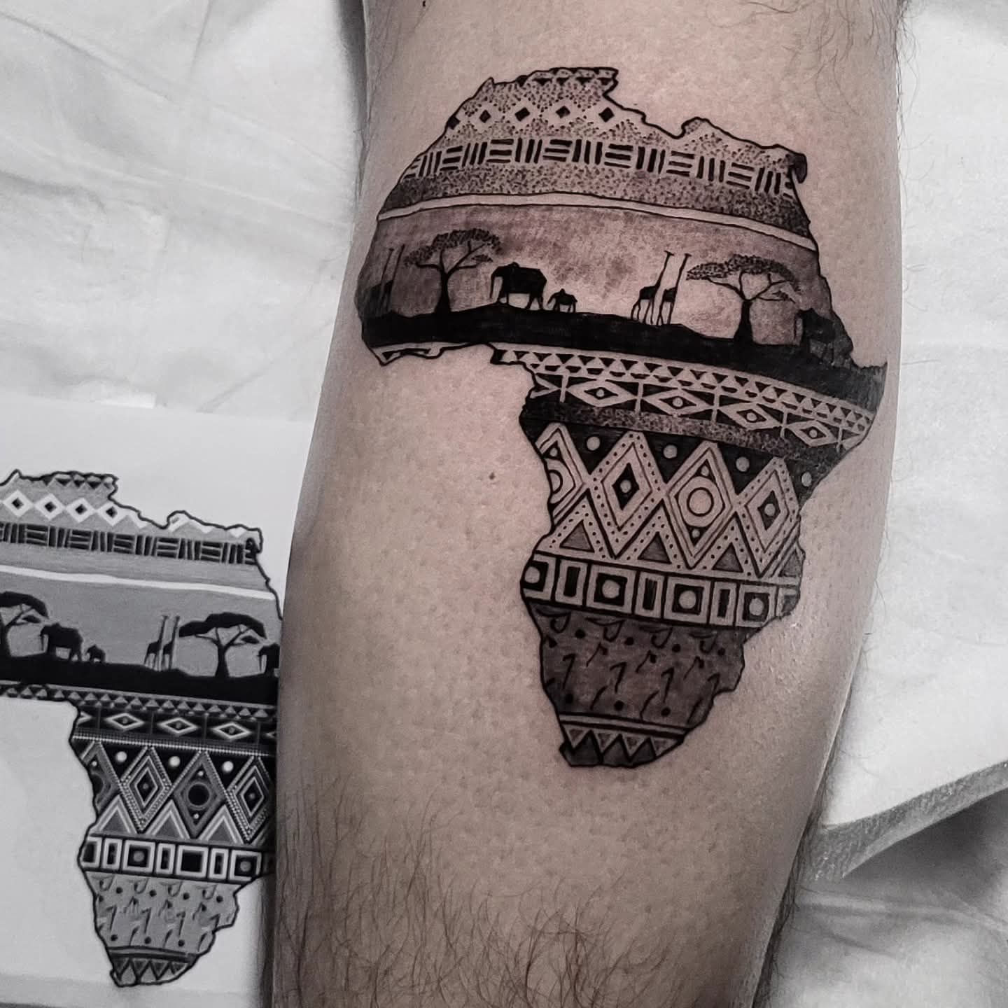 Dark realism skull by Tyrone